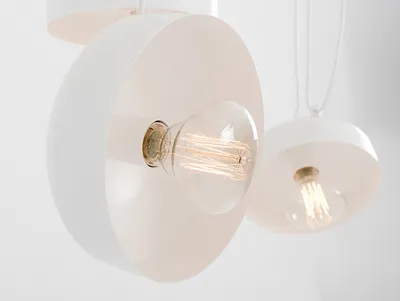 Lampa wisząca POPO FLAT 6 - biały