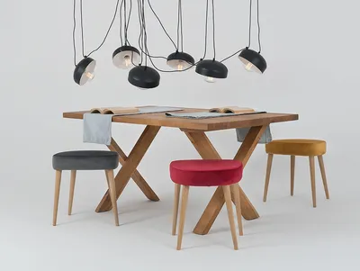 Lampa wisząca POPO FLAT 6 - czarny