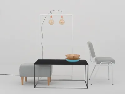 Stół kawowy TENSIO METAL 100x60 - czarny