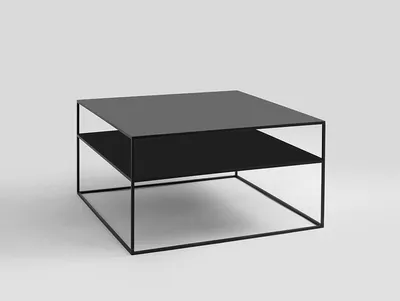 Stół kawowy TENSIO 2 FLOOR METAL 80 - czarny