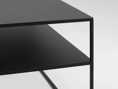 Stół kawowy TENSIO 2 FLOOR METAL 80 - czarny