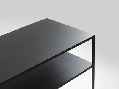 Konsola TENSIO 2 FLOOR METAL 100x35 - czarny