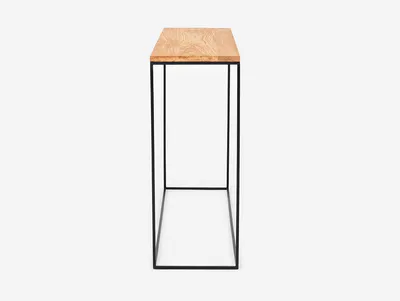 Konsola TENSIO SOLID WOOD 100x35 - naturalny/czarny
