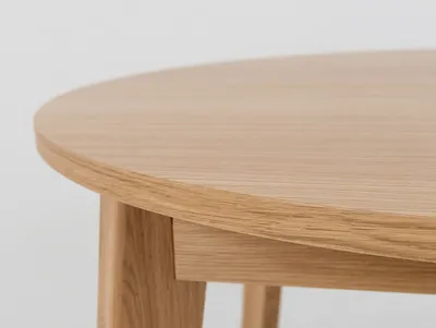 Stół okrągły rozkładany WOODYOU ROUND 95 - dąb lity