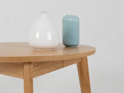 Stół okrągły rozkładany WOODYOU ROUND 95 - dąb lity
