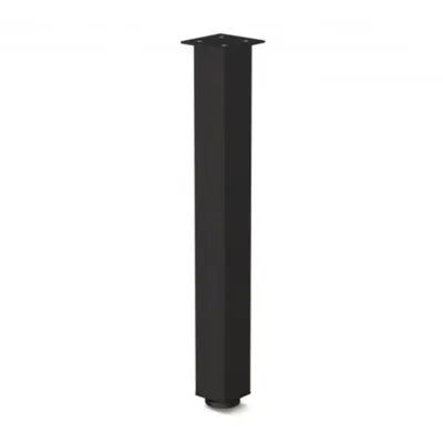 Noga meblowa kwadratowa 60x60 H820mm aluminium C-35 czarny anodowany mat