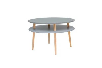 Stolik kawowy UFO 70x35/45 cm - ciemnoszary