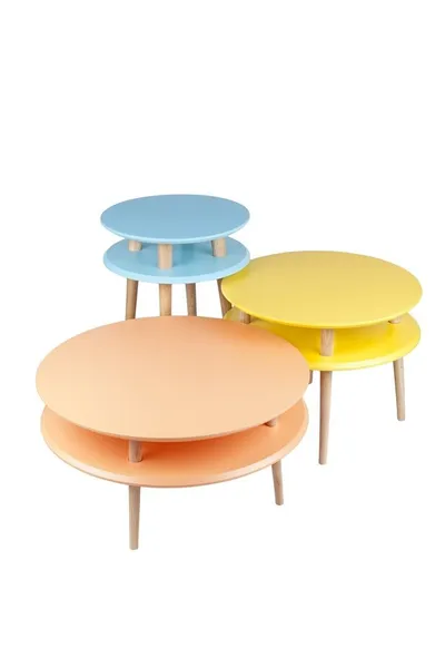 Stolik kawowy UFO 70x35/45 cm - ciemnoszary