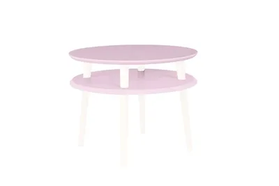 Stolik kawowy UFO 57x45 cm - różowy