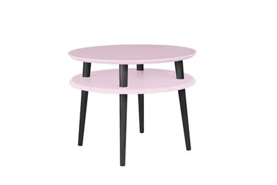 Stolik kawowy UFO 57x45 cm - różowy