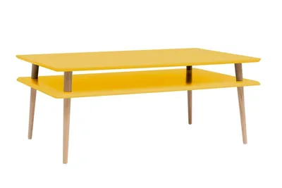 Ława kawowa KORO HIGH 110x70 cm - żółty