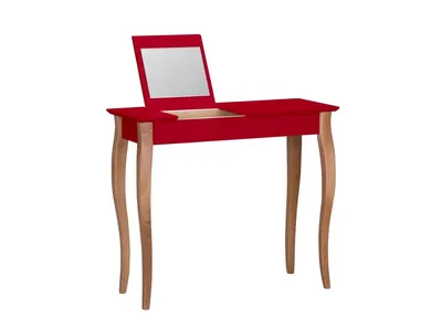 Toaletka LILLO z lusterkiem 85x35 cm - czerwony