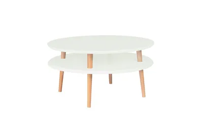 Stolik kawowy UFO 70x35/45 cm - miętowy