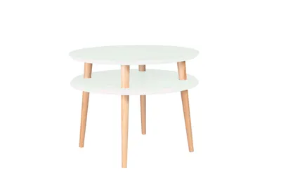 Stolik kawowy UFO 70x35/45 cm - miętowy