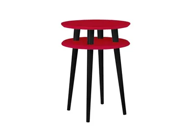 Stolik kawowy UFO 45x61 cm - czerwony
