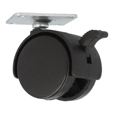 Kółko nylonowe Siso - czarny / fi 40 mm / z hamulcem