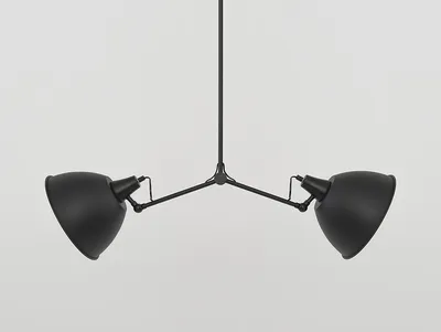 Lampa wisząca COBEN TWO HEAD - czarny