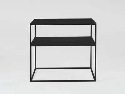 Stół kawowy TENSIO 2 FLOOR METAL 50 - czarny