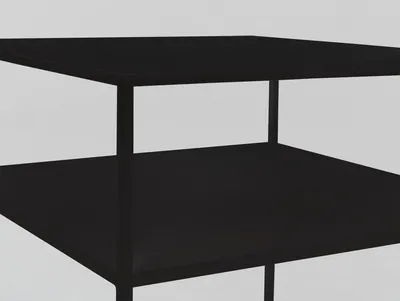 Stół kawowy TENSIO 2 FLOOR METAL 50 - czarny