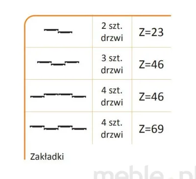 Rączka AFRODYTA 10/M do drzwi przesuwnych - czarny mat / dł. 270 cm