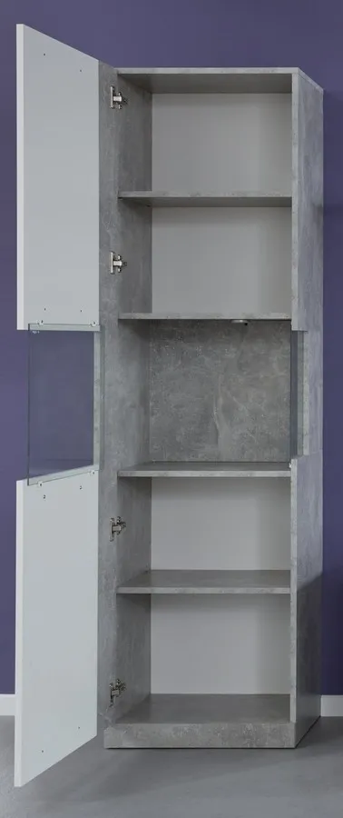 Witryna ROCK - beton/biały