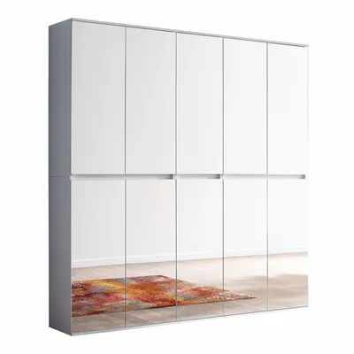 Zestaw szaf z lustrem MIRROR - 5 drzwi