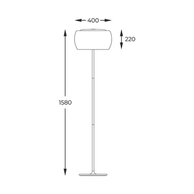 Lampa podłogowa CRYSTAL F0076-04A-F4FZ