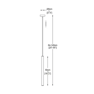 Lampa wisząca LOYA P0461-01A-K4K4 - złoty