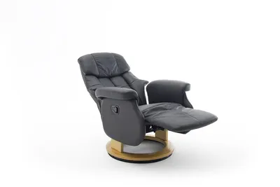 Fotel relax CALGARY COMFORT L - czarny/czarny