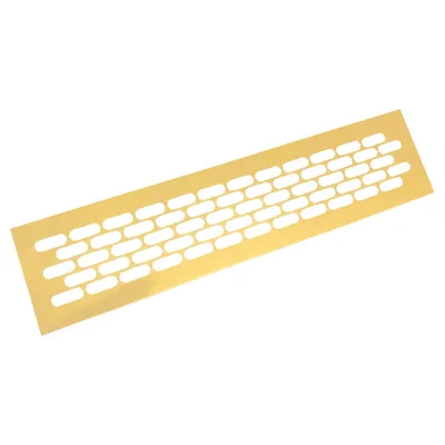 Kratka wentylacyjna 60 L-245mm aluminium C-23 złoty anodowany mat