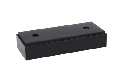 Nóżka prostokątna K160 - czarny mat / wys. 2 cm