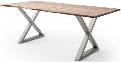 Stół drewniany CALABRIA z blatem 2.5 cm - natur