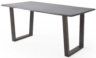 Stół drewniany CALABRIA z blatem 3.5 cm - szary piaskowany