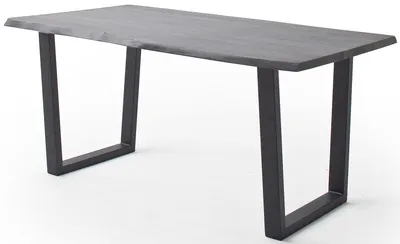 Stół drewniany CALABRIA z blatem 3.5 cm - szary piaskowany