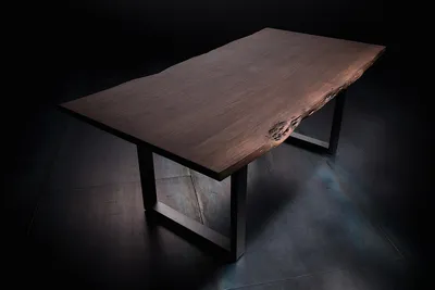Stół drewniany CALABRIA z blatem 3.5 cm - orzech
