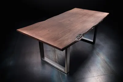Stół drewniany CALABRIA z blatem 3.5 cm - orzech