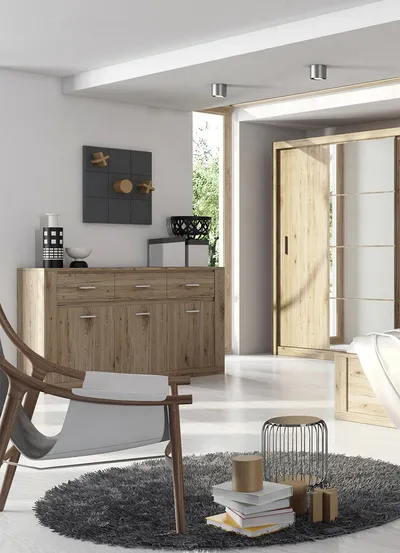 Komoda 3D3S IDEA ID-09 - san remo jasny