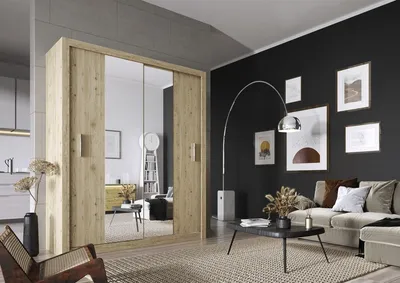 Szafa przesuwna 2-drzwiowa IDEA ID-03 - san remo jasny