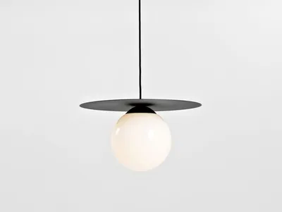 Lampa wisząca SKIVA BALL M - czarny