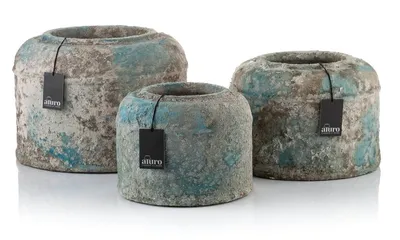Donica,osłonka HONATI antique blue_Aluro L