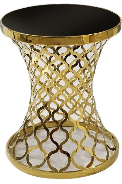 Stolik orientalny D404 48x50 cm - złoty