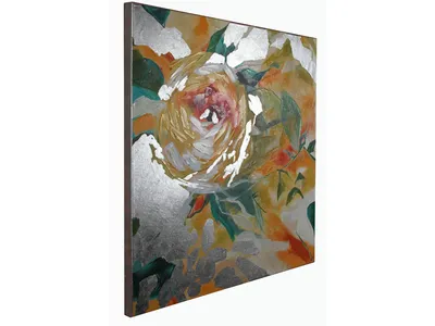 Obraz nowoczesny kwiaty JWE0743 120x120 cm