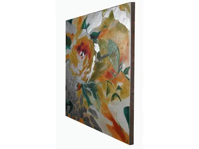 Obraz nowoczesny kwiaty JWE0743 120x120 cm