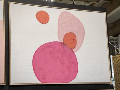 Obraz abstrakcyjny TOIR22593 102x142 cm - pastelowy