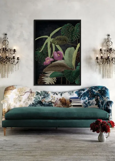 Obraz botaniczny kwiaty TOIF22652 102x142 cm