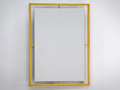 Lustro w stalowej oprawie LW6853 100x120 cm - złoty