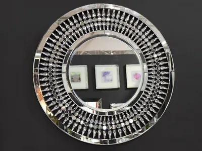Lustro okrągłe Art deco 16JZ112 Ø80 cm