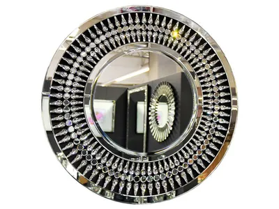 Lustro okrągłe Art deco 16JZ112 Ø80 cm