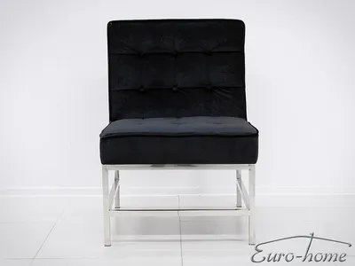 Fotel FC41 75x68x95 cm - srebrno-czarny