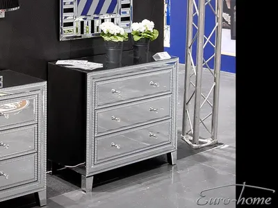 Komoda z trzema szufladami JS56 - lustrzany